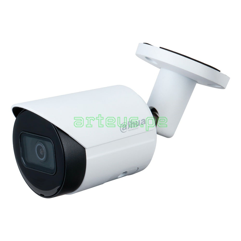 Cámara de vigilancia tipo bullet blanca para seguridad electrónica y videovigilancia IP