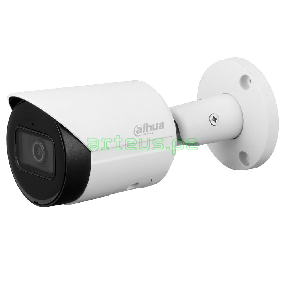 DAHUA IPC-HFW2541S-S Cámara de Seguridad IP POE, 2K, 5MP, 2.8mm, WDR. Micrófono. IR 30m. WIZSENSE