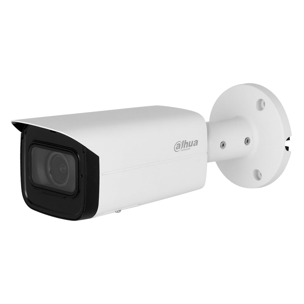Cámara de seguridad tipo bala Dahua para videovigilancia, carcasa blanca, montaje en pared