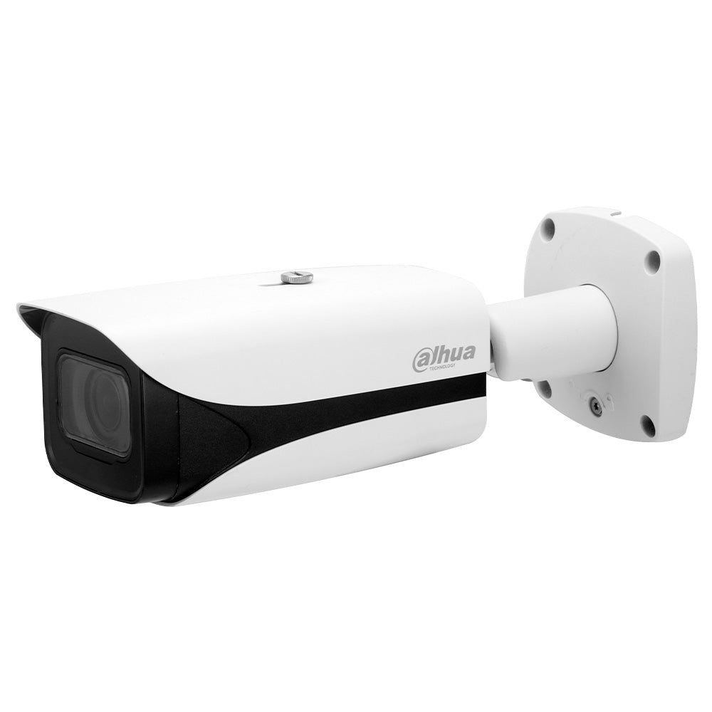 Cámara de videovigilancia tipo bullet blanca para seguridad electrónica y monitoreo