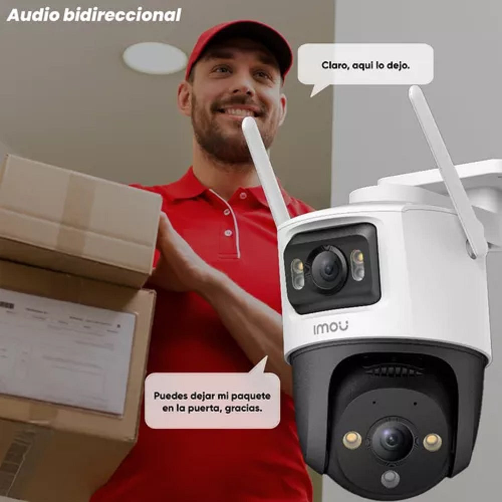 IMOU CRUISER DUAL Cámara de Seguridad WiFi 8MP Doble Lente PT 360º IPC-S7XN-8M0WED