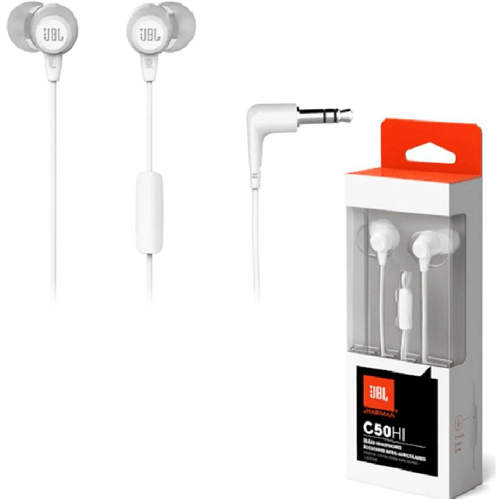 JBL C50HI, Audífonos con cable Blanco - JBLC50HIWHT