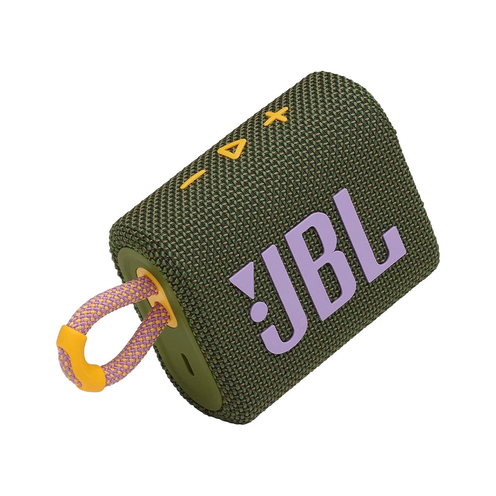 JBL GO 3, Parlante Portátil Inalámbrico BT a prueba de agua Verde Militar - JBLGO3GRNAM