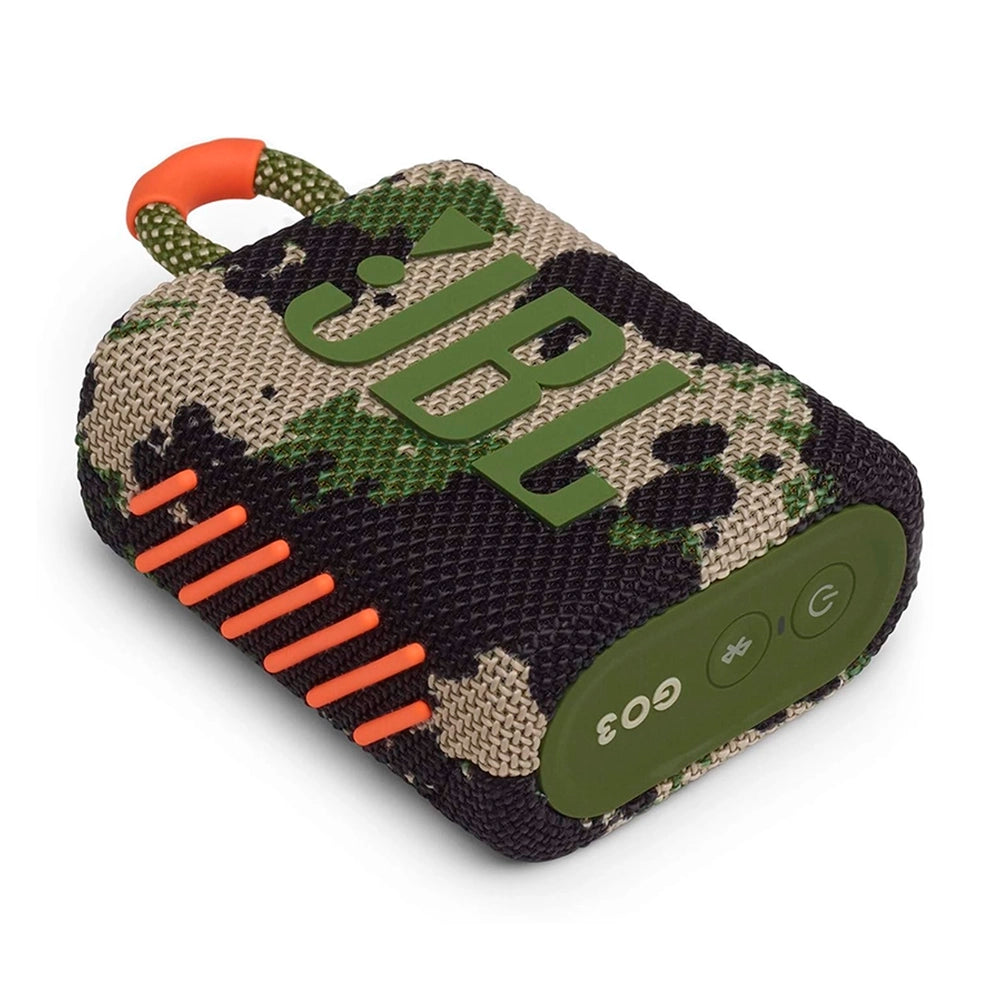 JBL GO 3, Parlante Inalámbrico BT PORTATIL a prueba de agua Camuflaje Militar - JBLGO3SQUADAM