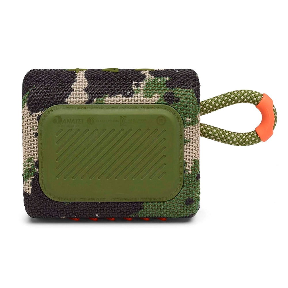 JBL GO 3, Parlante Inalámbrico BT PORTATIL a prueba de agua Camuflaje Militar - JBLGO3SQUADAM