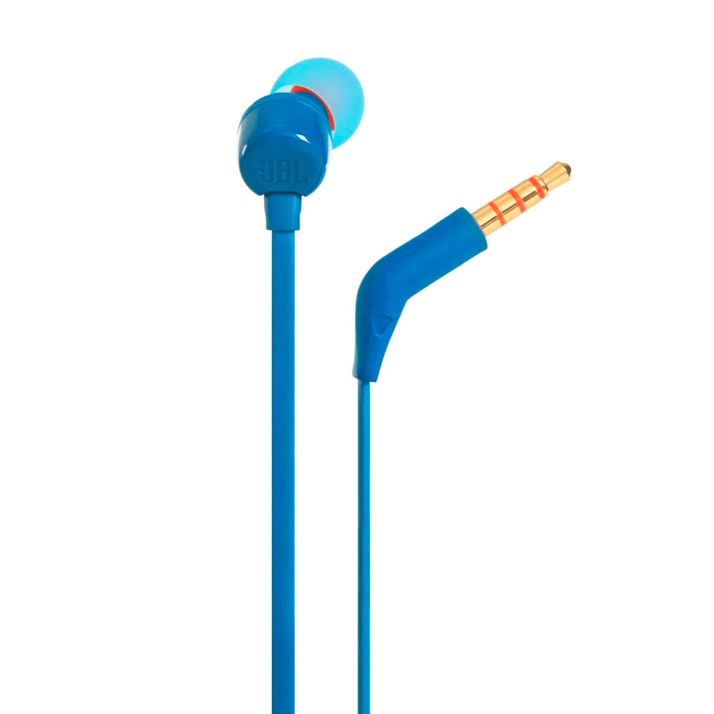 JBL TUNE110, Audífono de Botón con Mic Azul - JBLT110BLUAM