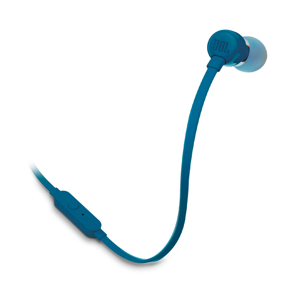 JBL TUNE110, Audífono de Botón con Mic Azul - JBLT110BLUAM