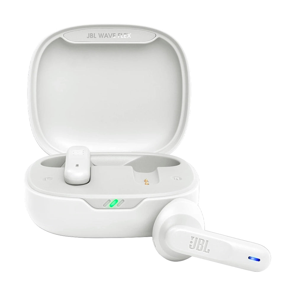 JBL WAVE FLEX, Auricular de Botón Inalámbrico BT Blanco - JBLWFLEXWHT