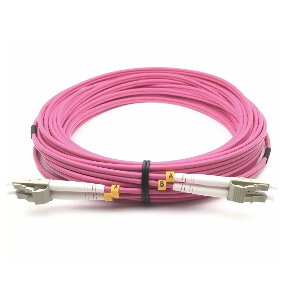 MMC JLCLC10DMUL50OM4 Jumper Patch Cord de Fibra Optica LC-LC UPC Duplex Multimodo OM4 LSZH 10m