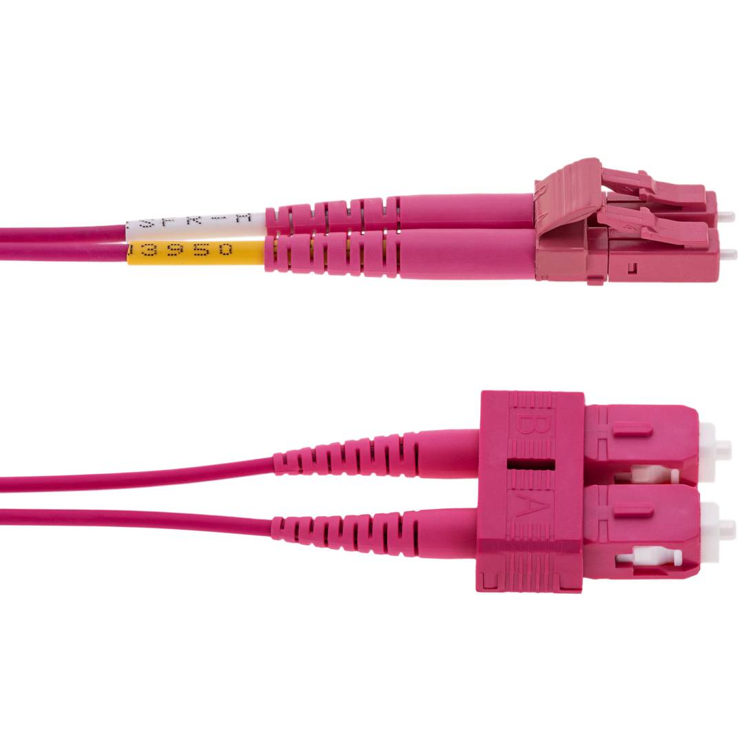 MMC JLCSC3DMUL50OM4 Jumper Patch Cord de Fibra Optica LC-SC UPC Duplex Multimodo OM4 LSZH 3m