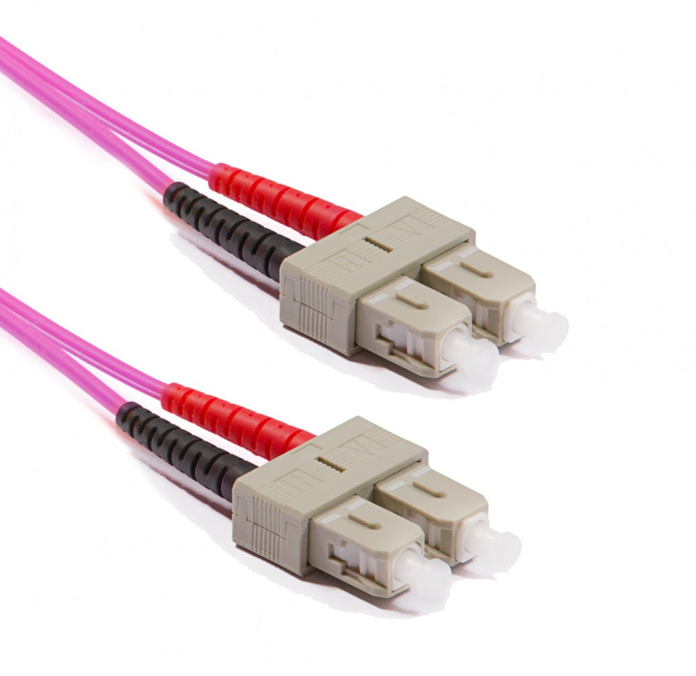 MMC JSCSC10DMUL50OM4 Jumper Patch Cord de Fibra Optica SC-SC UPC Duplex Multimodo OM4 LSZH 10m