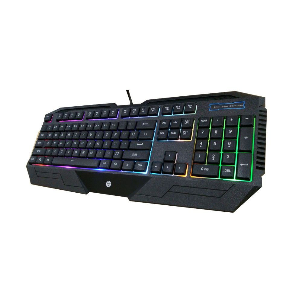HP K130 Teclado Ergonómico 105 Teclas Soporte de Muñeca y Cable USB