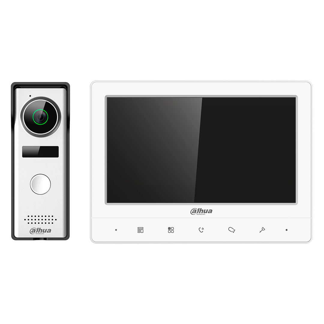 DAHUA KTA02M Kit Videoportero Analógico HD Pantalla 7" Frente de Calle Metal