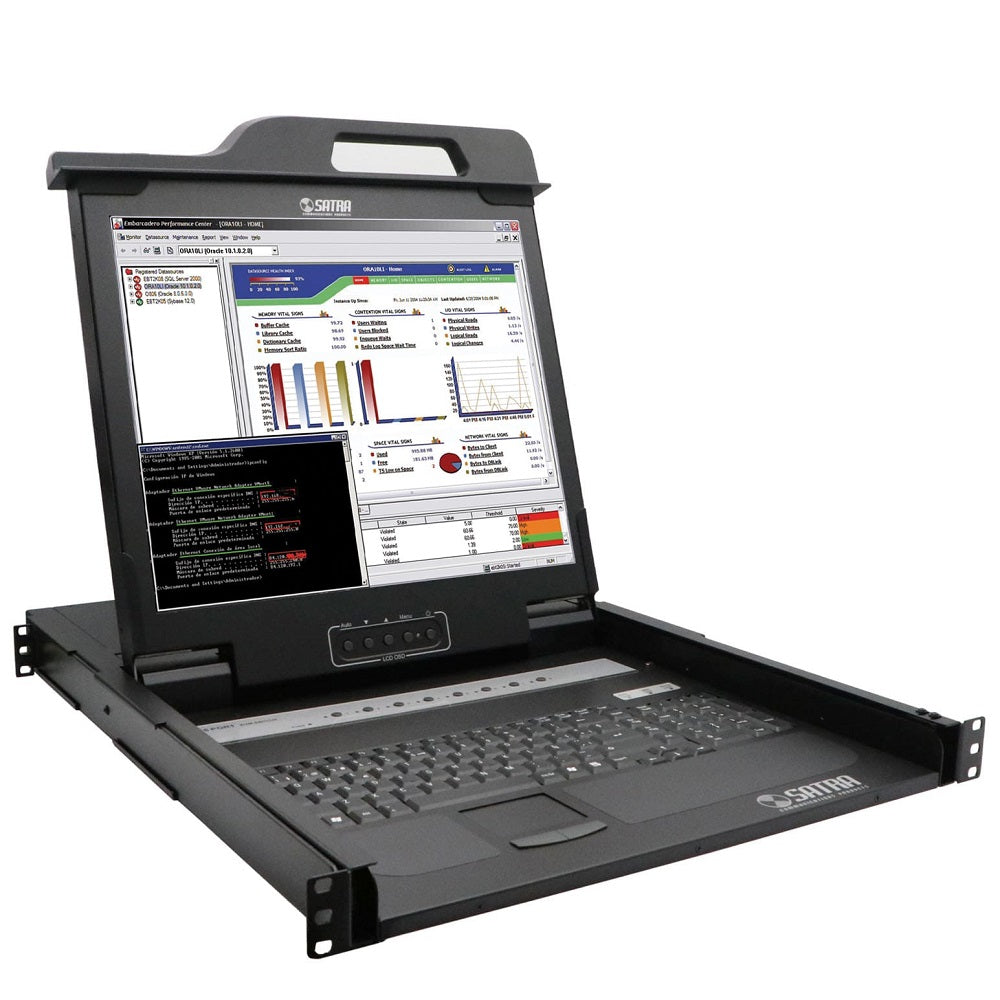 SATRA 1601011708 KVM LCD 8 Puertos 1RU