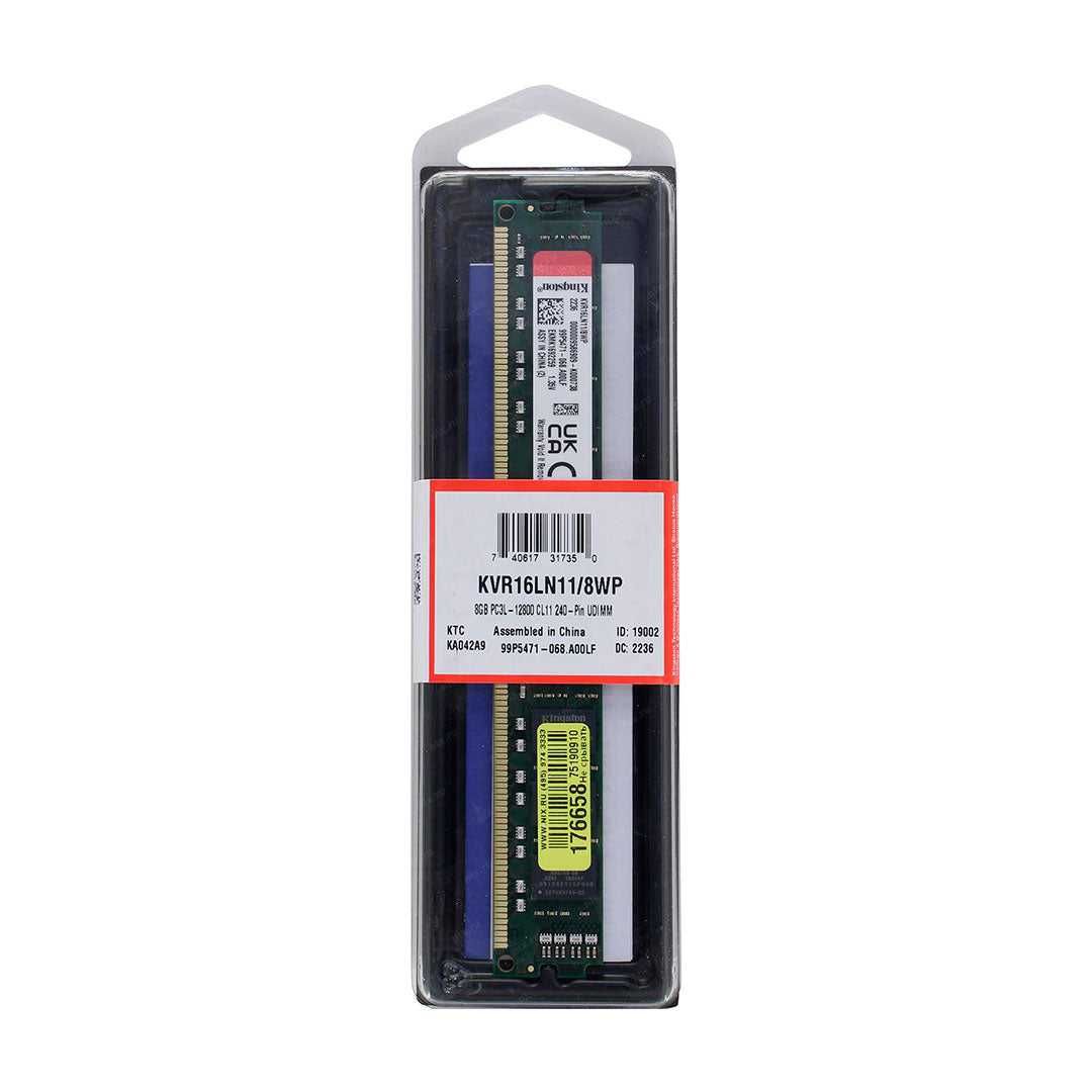 KINGSTON KVR16LN11/8WP Memoria RAM 8GB DDR3 1600MHZ PC3-12800