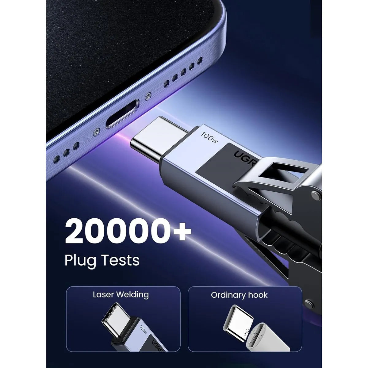 UGREEN L512 45065 Cable USB-C a USB-C 100W 3M