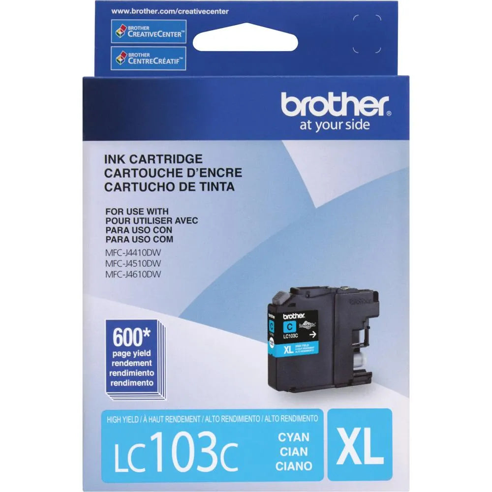 BROTHER LC103C Cartucho de Tinta Cyan 600 Paginas