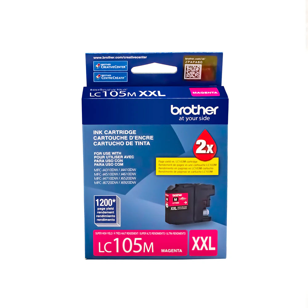 BROTHER LC105M Cartucho de Tinta Color Magenta 1200 Paginas