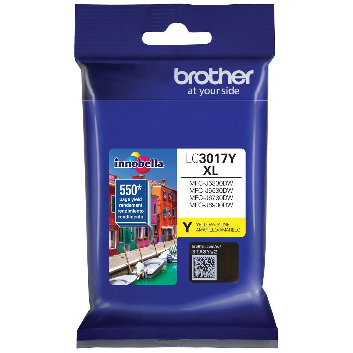 BROTHER LC3017Y Cartucho de Tinta Color Amarillo 550 Paginas