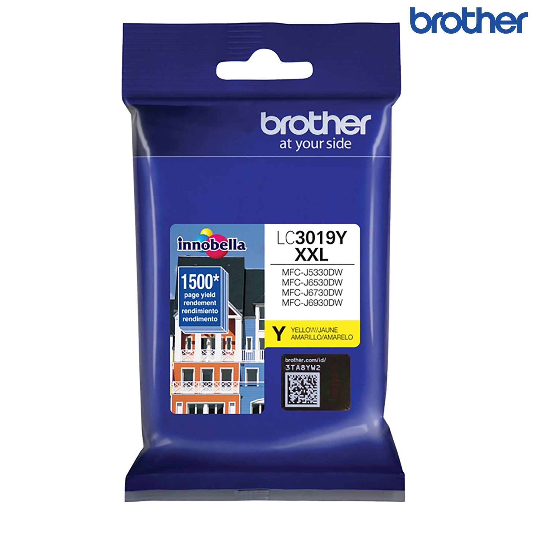 BROTHER LC3019Y Cartucho de Tinta Color Amarillo 1500 Paginas