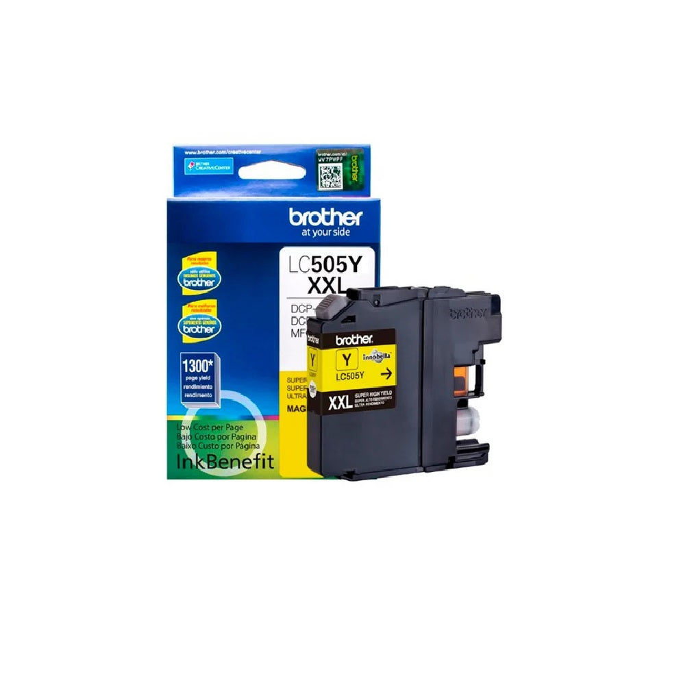 BROTHER LC505Y Cartucho de Tinta Color Amarillo 1300 Paginas