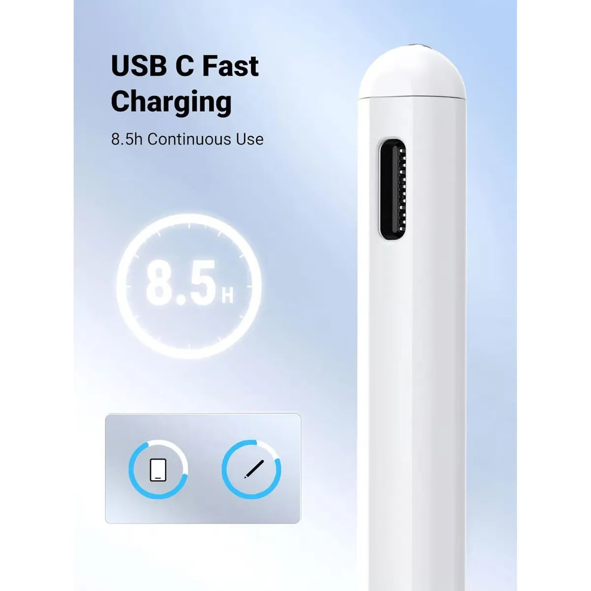 UGREEN LP452S 90915 Lapiz Tactil Smart Stylus para iPad Blanco