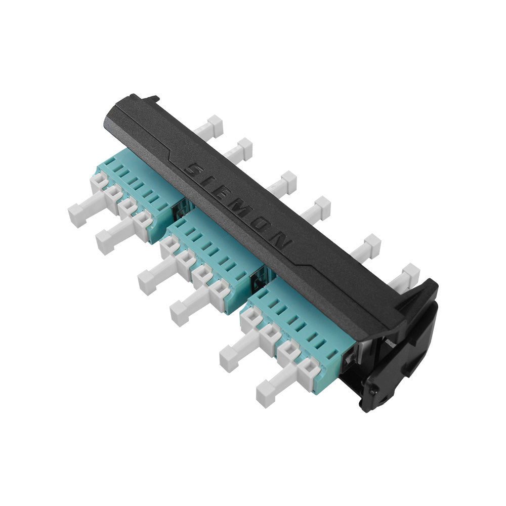 SIEMON LVA12-LCQ-BC-A Panel FO LightVerse, 12 Acopladores LC OM3-OM4