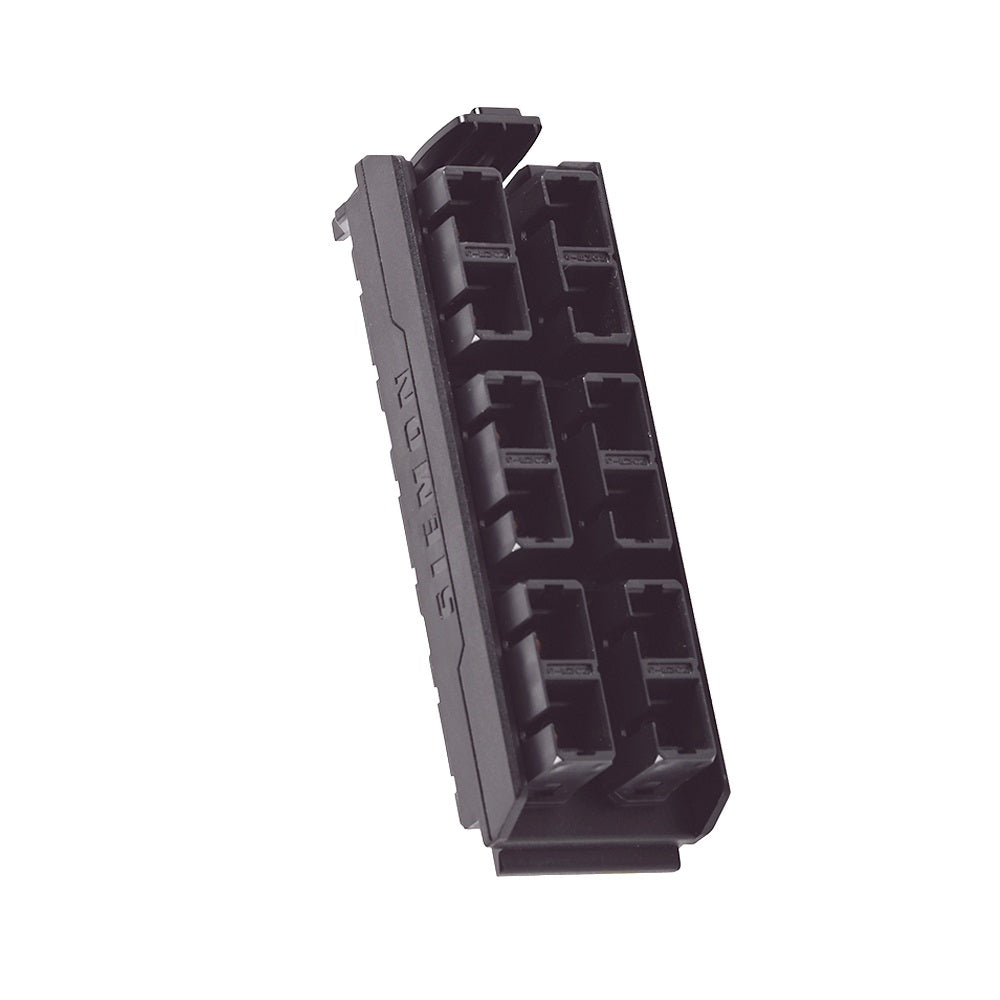 SIEMON LVA12-SCB-BM-A Palca Adaptador FO LightVerse 12 Acopladores SC (SM-MM) Color Negro
