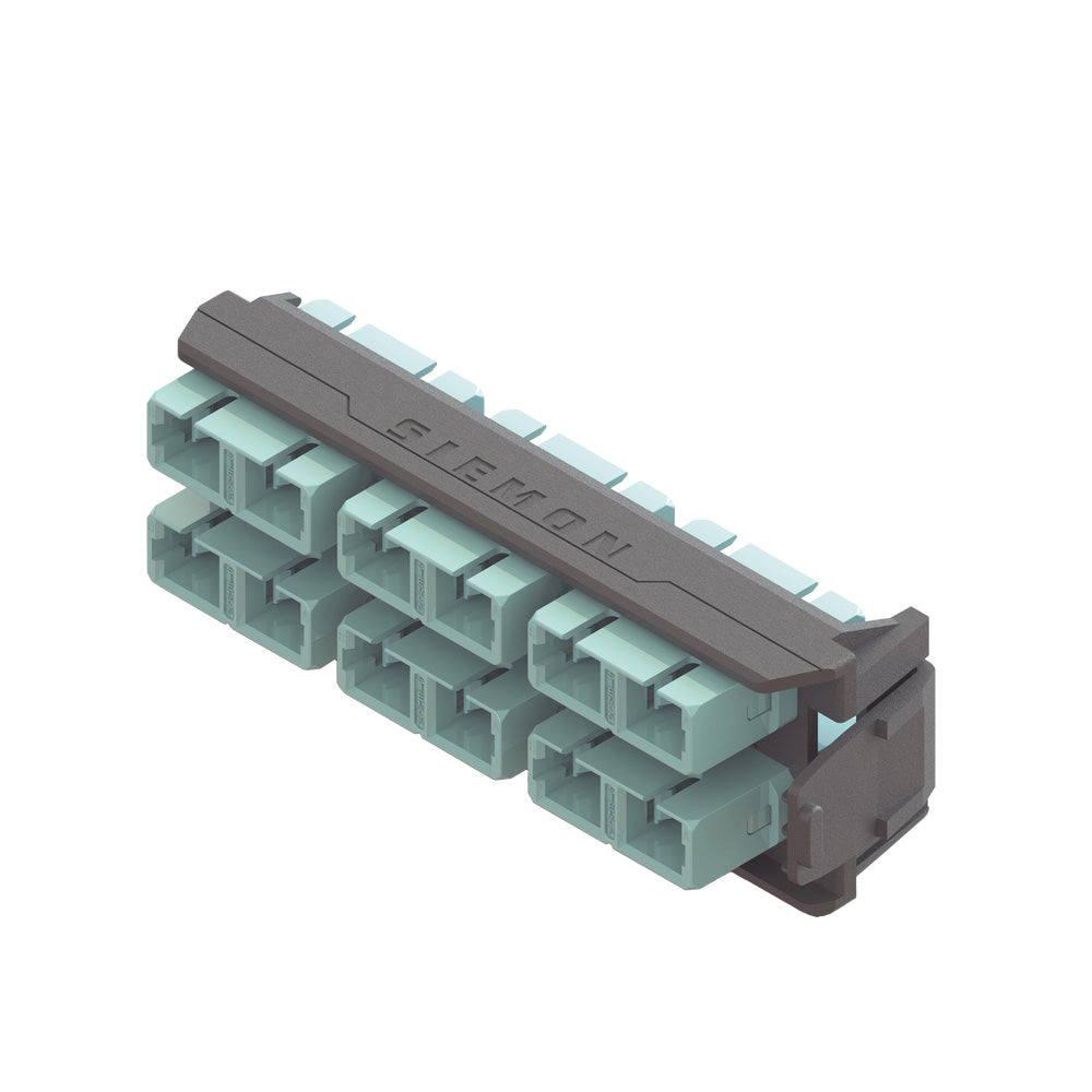 SIEMON LVA12-SCQ-BM-A Panel FO LightVerse con 12 Acopladores SC
