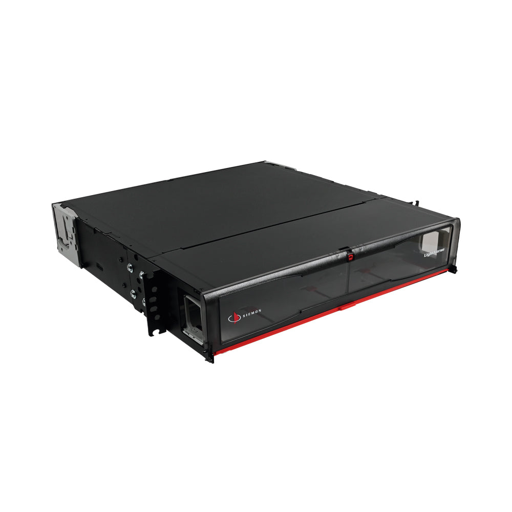 SIEMON LVE-2U-MD-P01A Gabinete Fibra, Montaje en Rack, 2U, 8 A