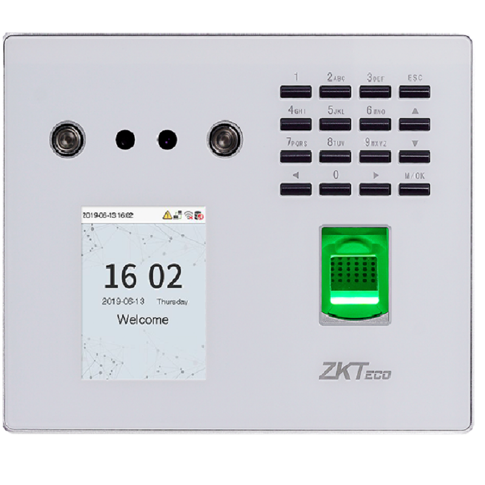 ZKTECO MB560-VL/ID Control de Asistencia y Acceso con Lector de Huella, Rostro y Tarjeta