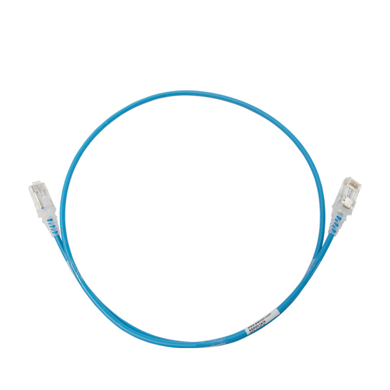 SIEMON MC6-03-06-28 Patch Cord UTP 28AWG RJ45 Cat6 LSZH 0,9 m Azul SkinnyPatch®