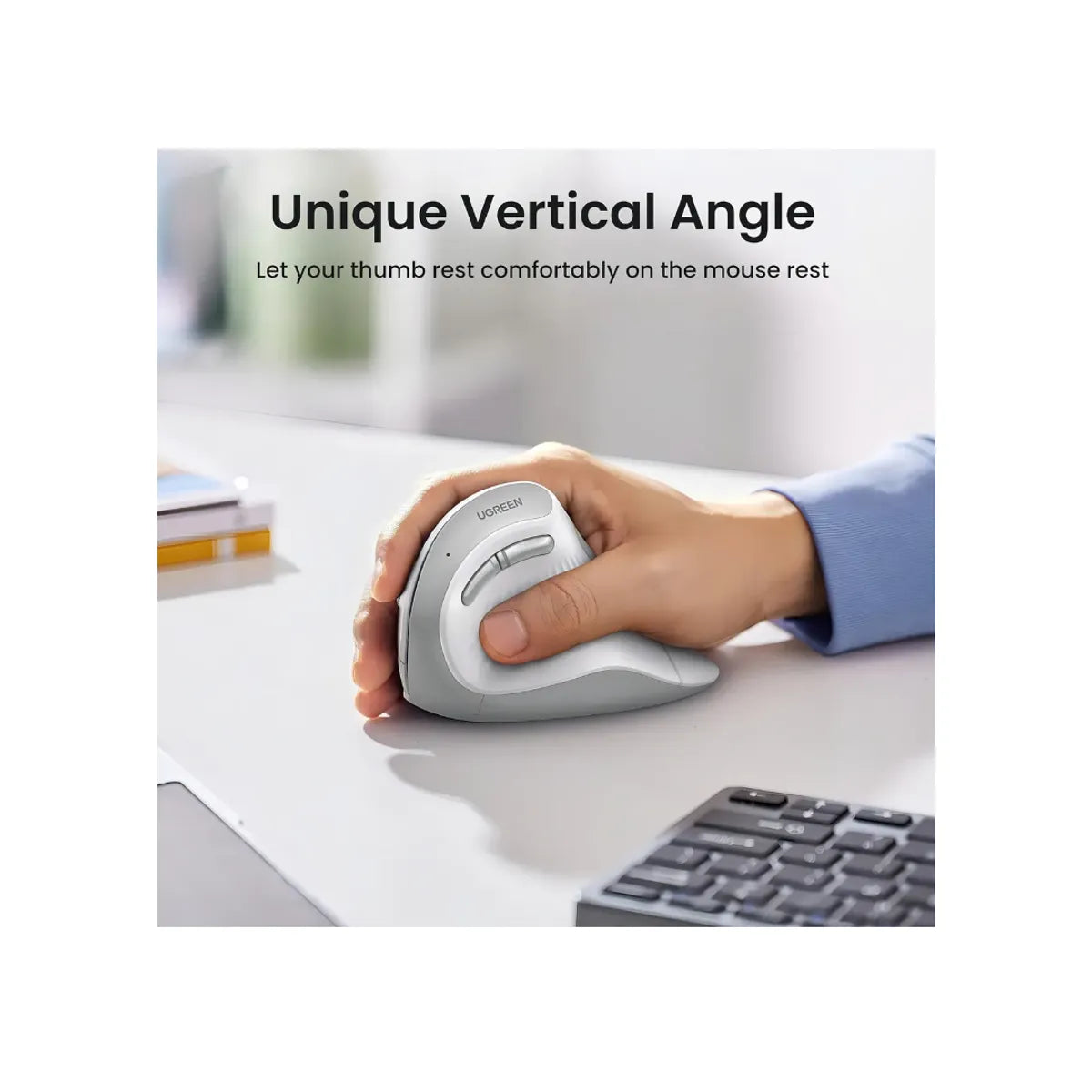 UGREEN MU008 45759 Mouse Ergonómico Vertical Inalámbrico