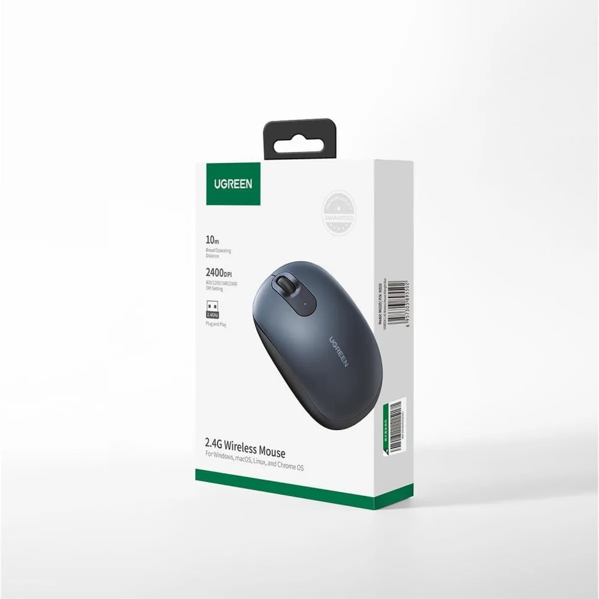 UGREEN MU105 90669 Mouse Inalambrico 24 Moonlight gris