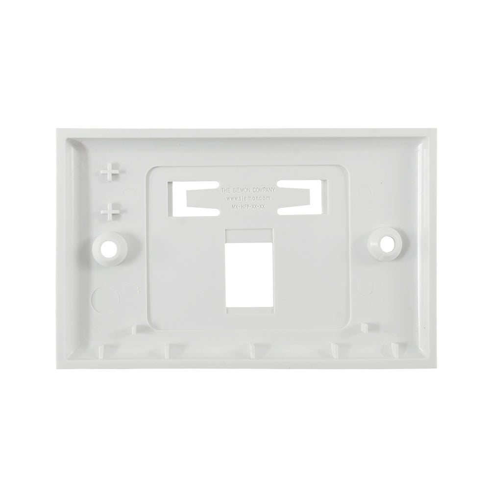 SIEMON MX-HFP-01-02B Placa de pared, 1P MAX Horizontal Blanca.