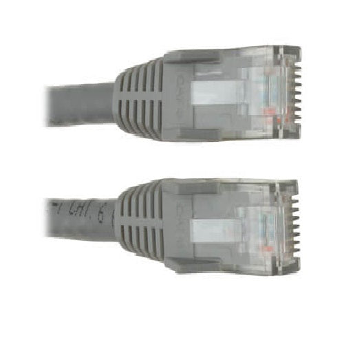 TRIPP LITE N201-010-GY Cable Patch Moldeado Snagless Cat6 Gigabit RJ45 M/M Gris de 3.05 mts.