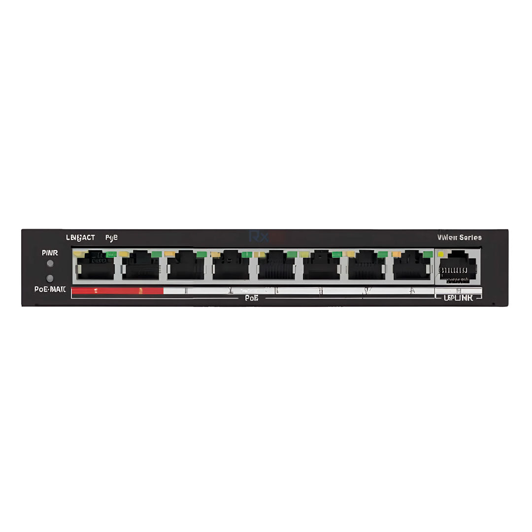 HILOOK NS-0109P-60 Switch PoE 8 Puertos 100Mbps 60W 250m
