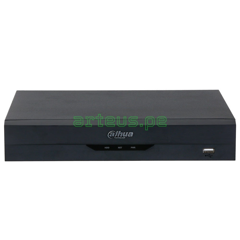 DAHUA NVR2108HS-8P-I2 Grabador NVR 4K 8CH(8MP) POE 80Mbps 1HDD hasta 10TB WIZSENSE, SMD PLUS