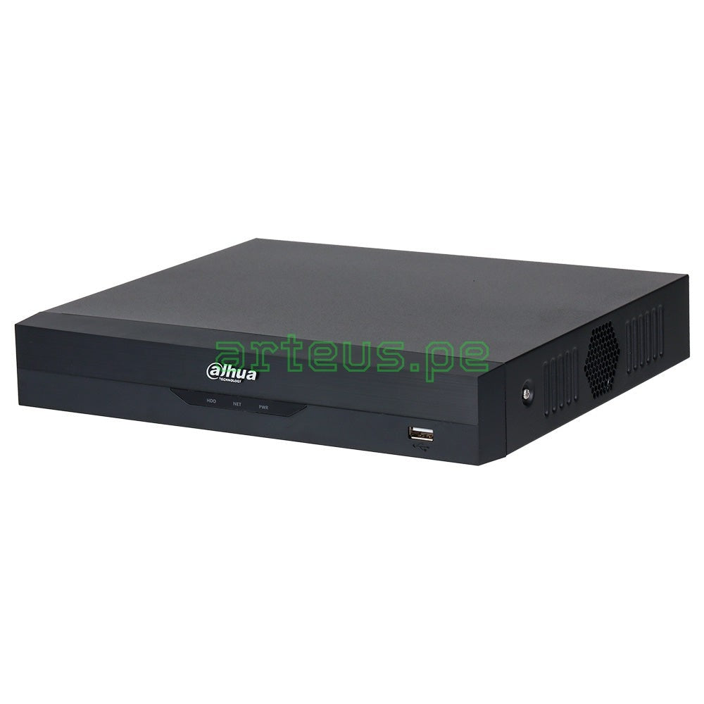 DAHUA NVR2108HS-8P-I2 Grabador NVR 4K 8CH(8MP) POE 80Mbps 1HDD hasta 10TB WIZSENSE, SMD PLUS