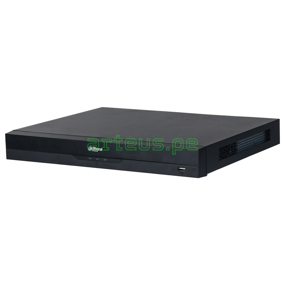 DAHUA NVR5216-16P-EI Grabador NVR 4K 16CH(16MP)POE 384Mbps 2HDD(16TB) WIZSENSE ACUPICK ANPR