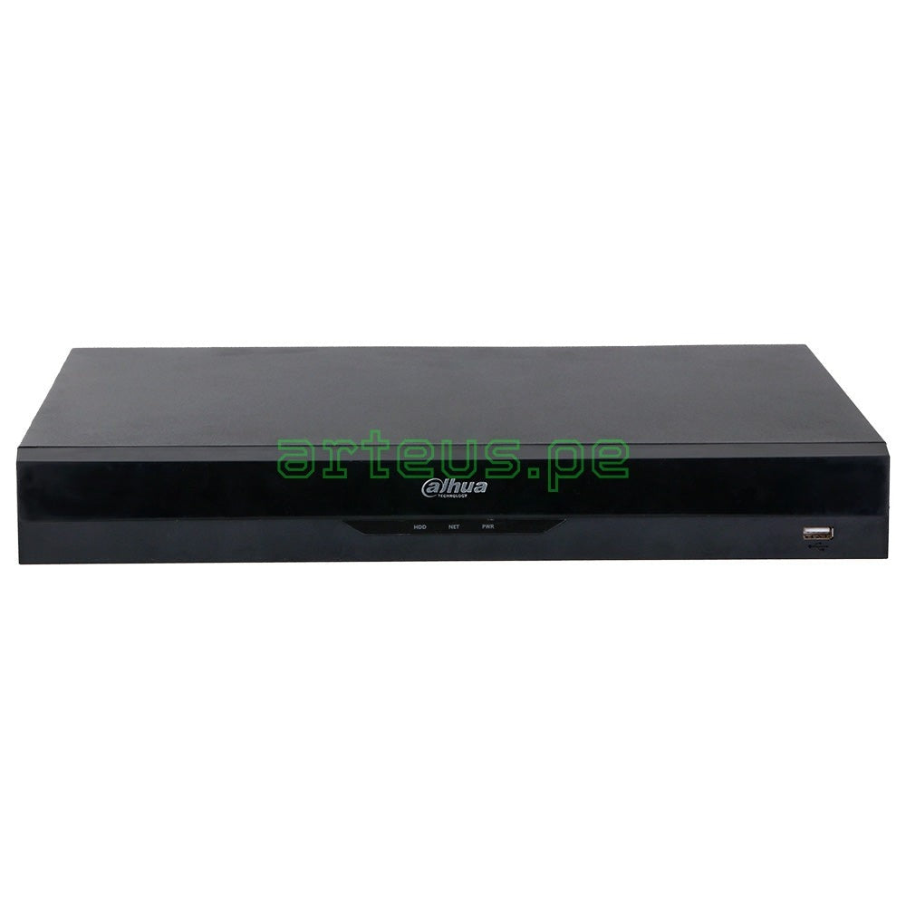 DAHUA NVR5216-EI NVR 16 Canales Grabador 4K 24MP 384Mbps 2HDD hasta 16TB. WIZSENSE, AI, ACUPICK, ANPR