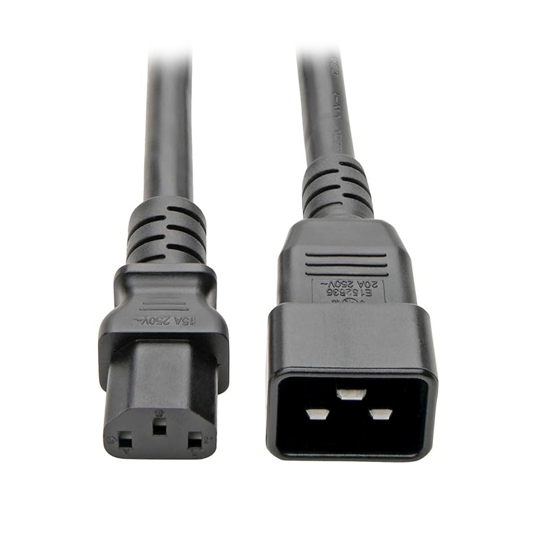 TRIPP LITE P032-007 Cable de Alimentación C20 a C13 para computadoraAlta resistencia 15 A 100-250 V calibre 14 AWG 2.13m (7 pies) negro