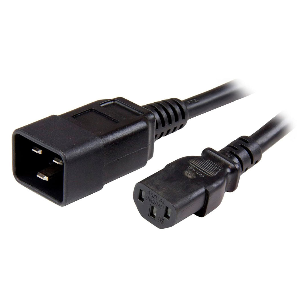 TRIPP LITE P032-007 Cable de Alimentación C20 a C13 para computadoraAlta resistencia 15 A 100-250 V calibre 14 AWG 2.13m (7 pies) negro