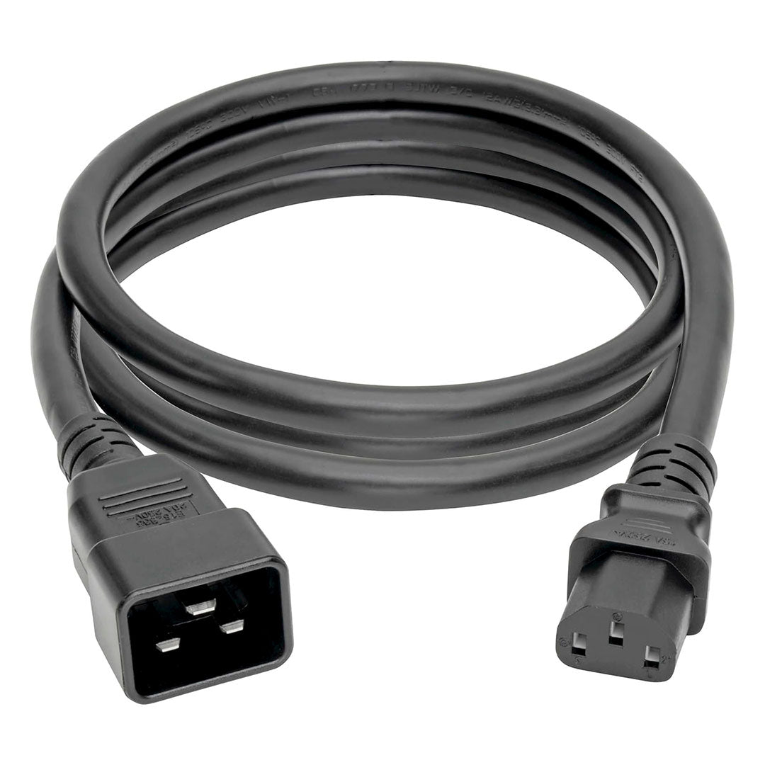 TRIPP LITE P032-007 Cable de Alimentación C20 a C13 para computadoraAlta resistencia 15 A 100-250 V calibre 14 AWG 2.13m (7 pies) negro