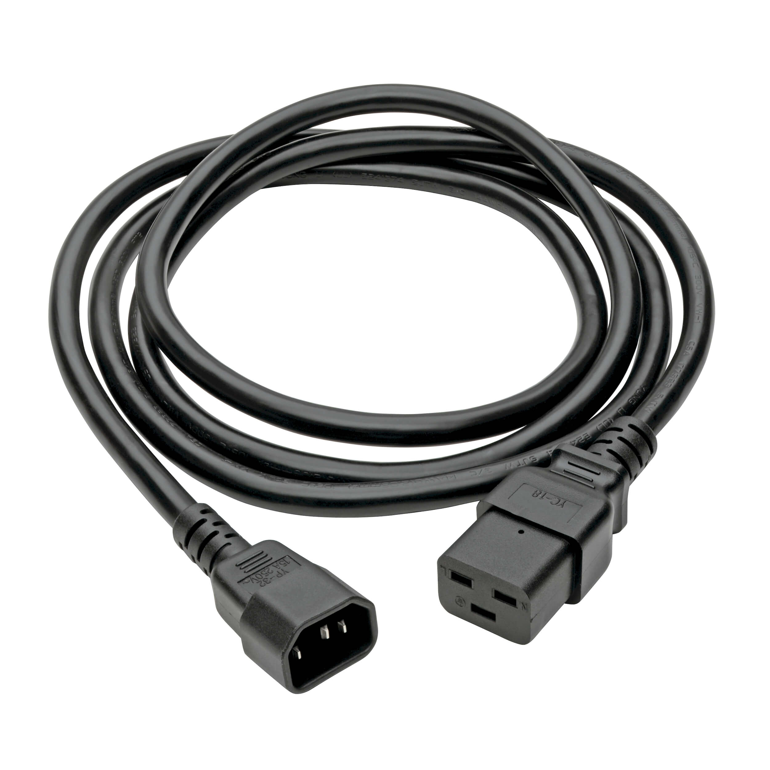 TRIPP-LITE P047-010 Cable de alimentación, C19 a C14, Alta resistencia, 15 A, 250 V, 14 AWG, 3.05 m (10 pies), negro