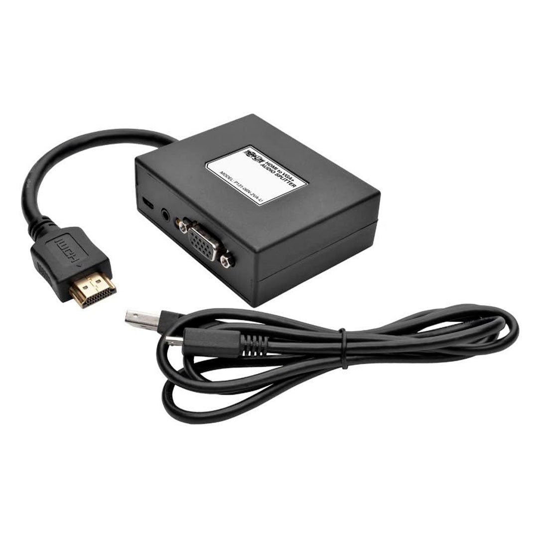 TRIPP LITE P131-06N Adapatador de Cable HDMI VGA con Audio para PC Laptop M/H 152mm 6"