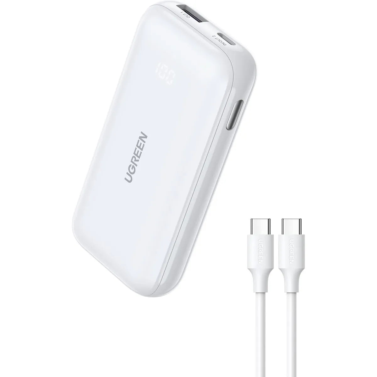 UGREEN PB501 25189 Power Bank Mini 10000mAh Carga Rápida Blanco