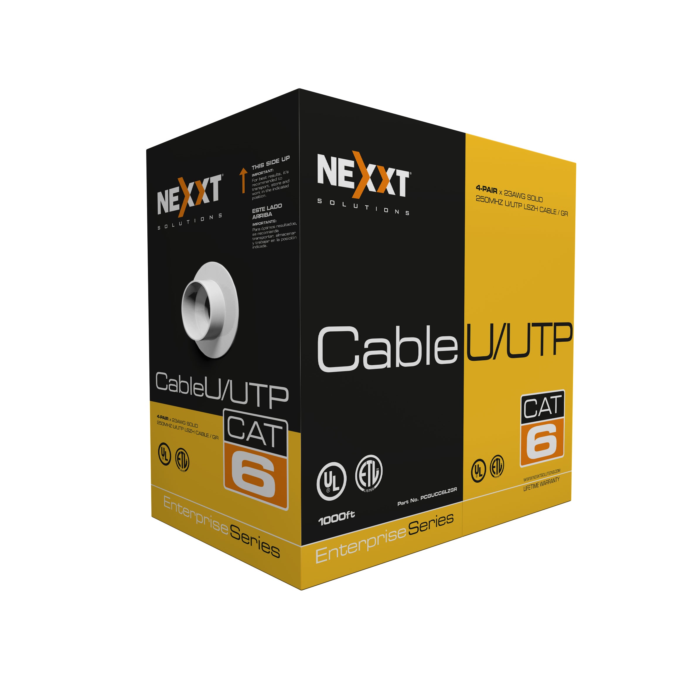NEXXT SOLUTIONS PCGUCC6LZGR Caja de Cable CAT6 UTP Gris 305mts