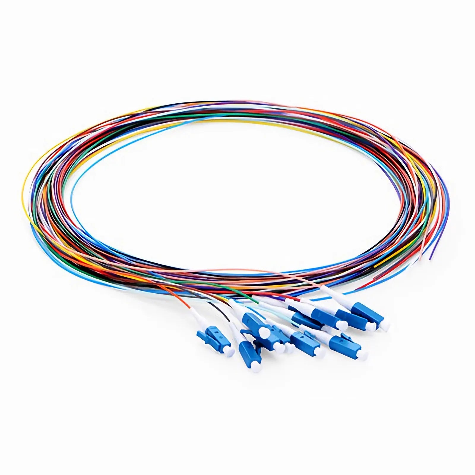MMC PIGLC2OS2B12 (12-Pack) Pigtail de Fibra Optica LC UPC OS2 LSZH Monomodo 12 Colores 2m