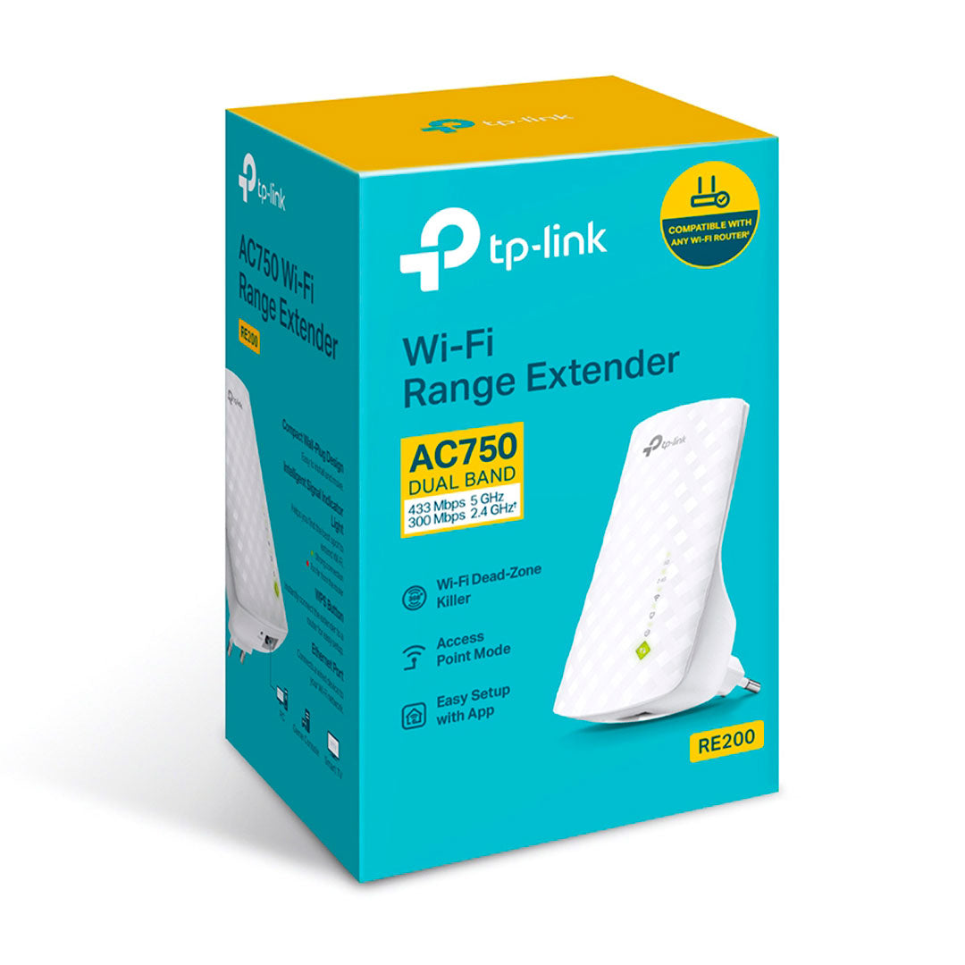 TP-LINK RE200 Repetidor de Señal WiFi5 AC750 Doble Banda